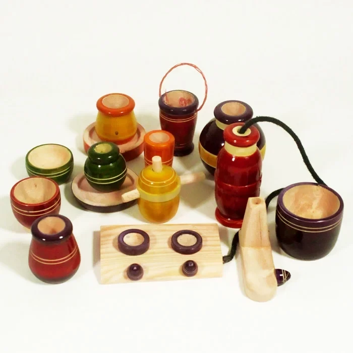 Channapatna Eco-friendly Kitchen Set (15Pcs)